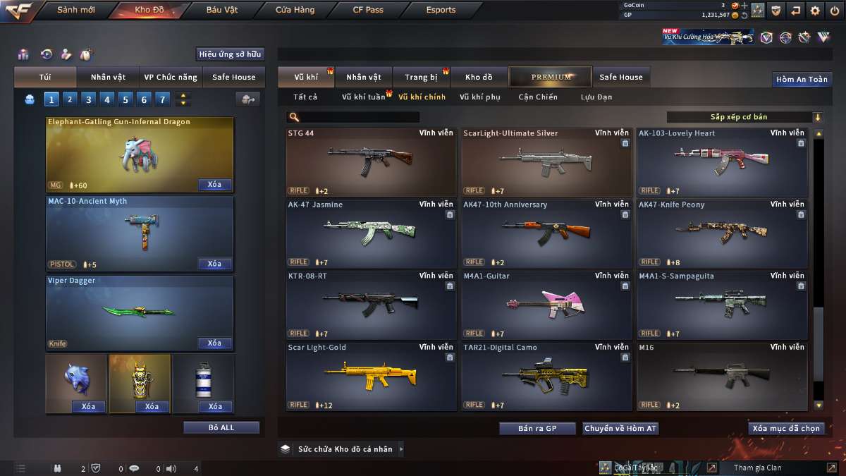 shop acc cf uy tin gia re